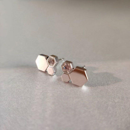 [Lumi Jewels]BEE LOVE SILVER DIAMOND EARRINGS