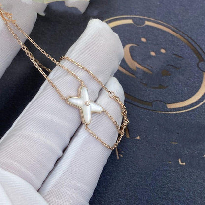 [Lumi Jewels]JEUX BRACELET WHITE MOP PINK GOLD 1 DIAMOND