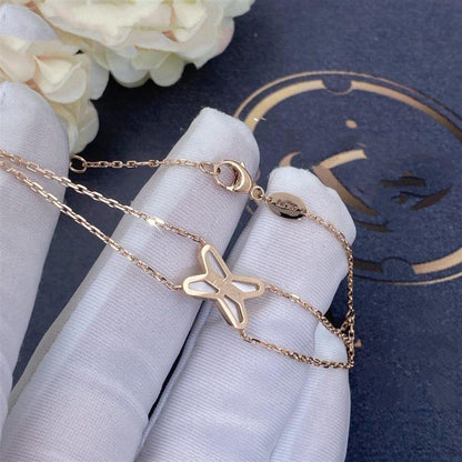 [Lumi Jewels]JEUX BRACELET WHITE MOP PINK GOLD 1 DIAMOND