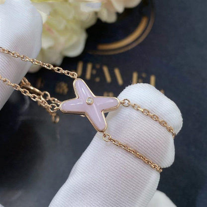 [Lumi Jewels]JEUX BRACELET PINK MOP PINK GOLD 1 DIAMOND