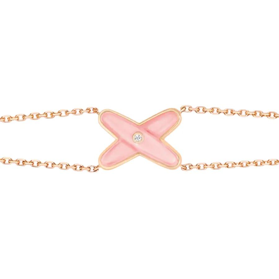 [Lumi Jewels]JEUX BRACELET PINK MOP PINK GOLD 1 DIAMOND