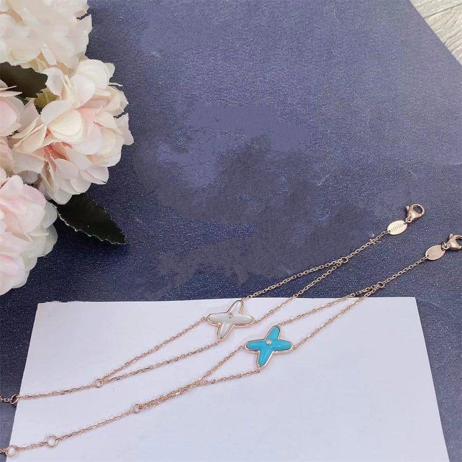 [Lumi Jewels]JEUX BRACELET TURQUOISE PINK GOLD 1 DIAMOND