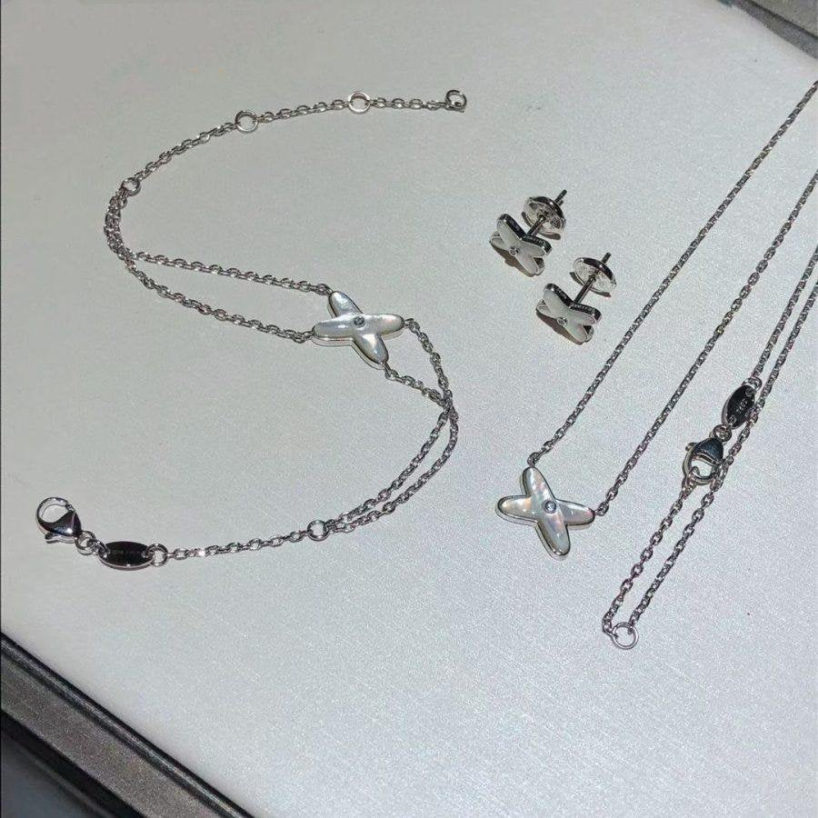 [Lumi Jewels]JEUX BRACELET WHITE MOP SILVER 1 DIAMOND