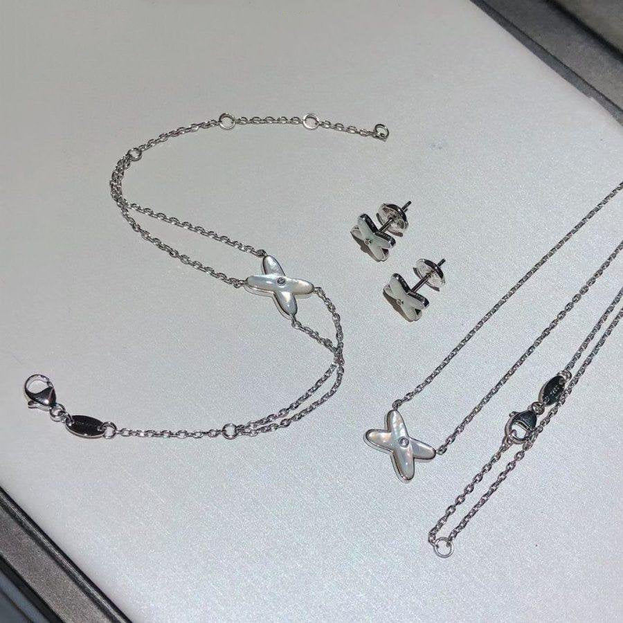 [Lumi Jewels]JEUX BRACELET WHITE MOP SILVER 1 DIAMOND