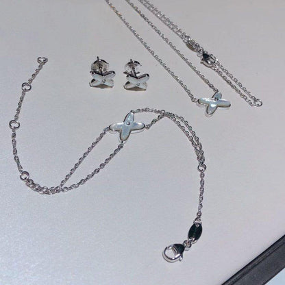 [Lumi Jewels]JEUX BRACELET WHITE MOP SILVER 1 DIAMOND