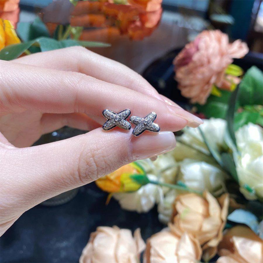 [Lumi Jewels]JEUX DE SILVER DIAMOND EARRINGS