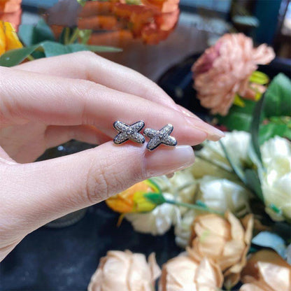 [Lumi Jewels]JEUX DE SILVER DIAMOND EARRINGS