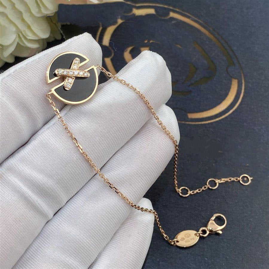 [Lumi Jewels]JEUX DE BRACELET ONYX PINK GOLD DIAMOND