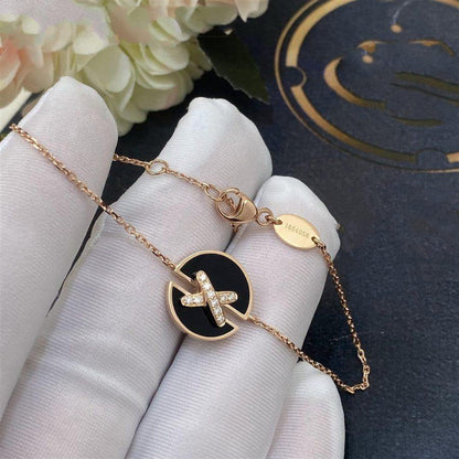 [Lumi Jewels]JEUX DE BRACELET ONYX PINK GOLD DIAMOND