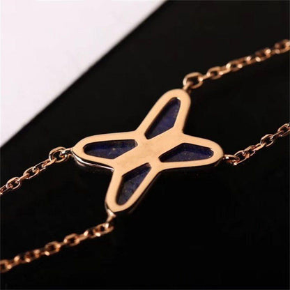 [Lumi Jewels]Hollow Design Four-Leaf Clover Flower Shape Bracelet