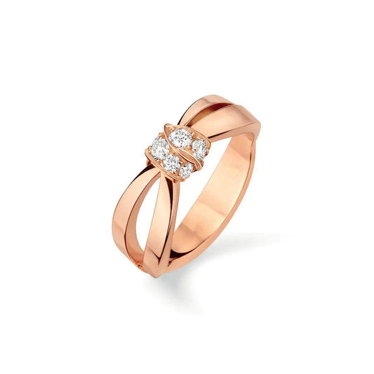 [Lumi Jewels]LIENS RING PINK GOLD DIAMOND