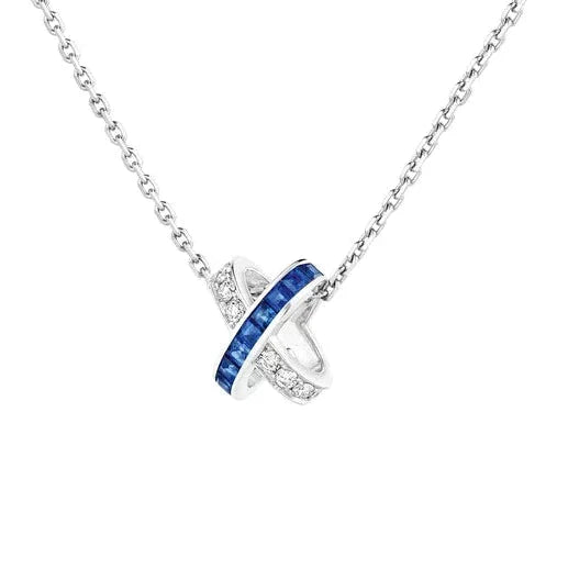 [Lumi Jewels]LIENS DIAMOND SILVER NECKLACE