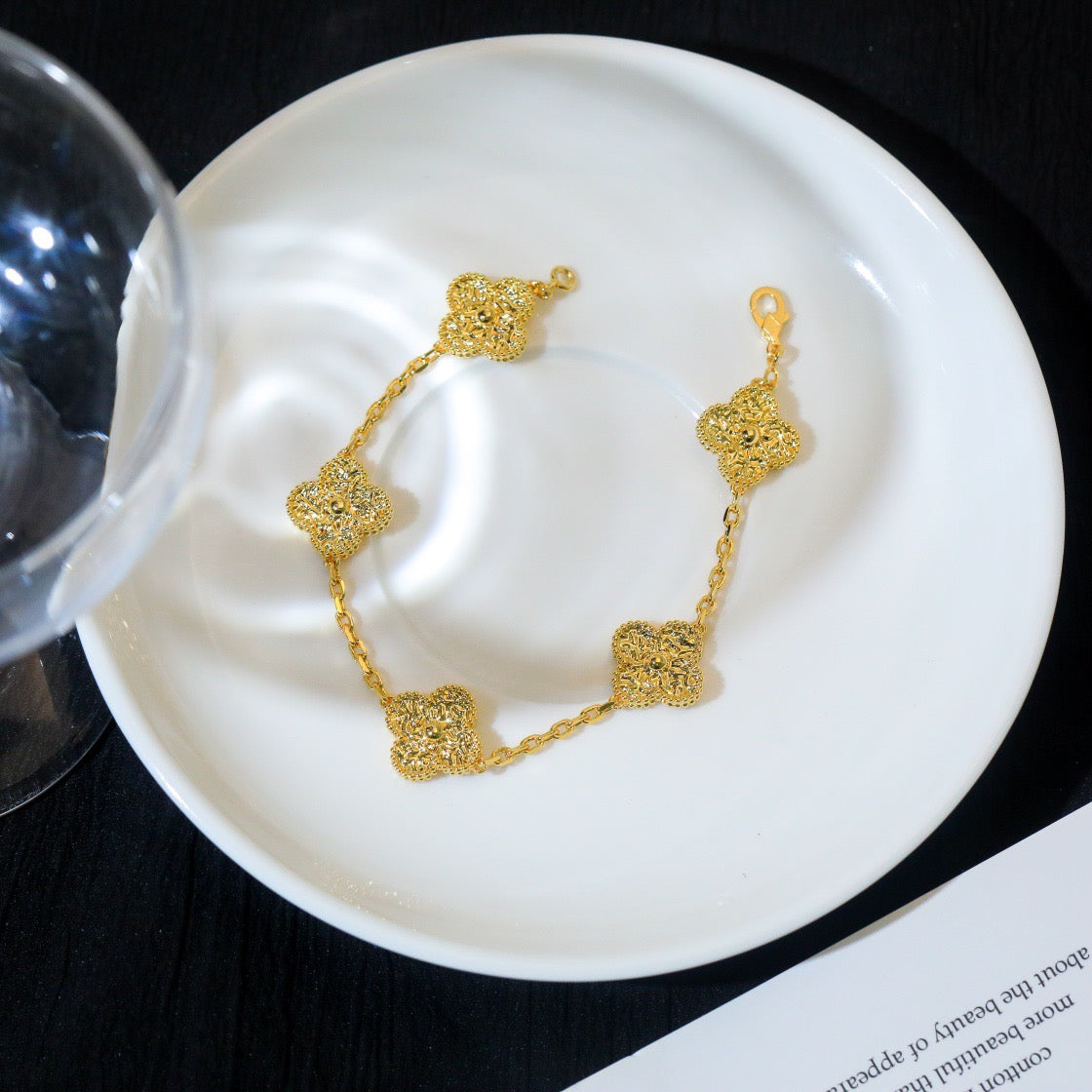 [Lumi Jewels]CLOVER 5 MOTIFS BRONZING BRACELET