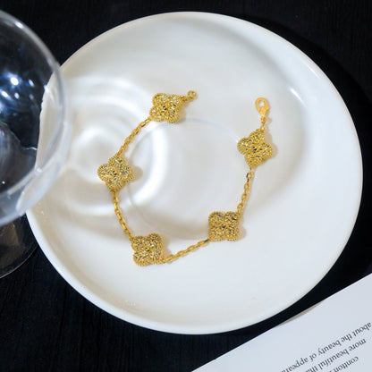 [Lumi Jewels]CLOVER 5 MOTIFS BRONZING BRACELET