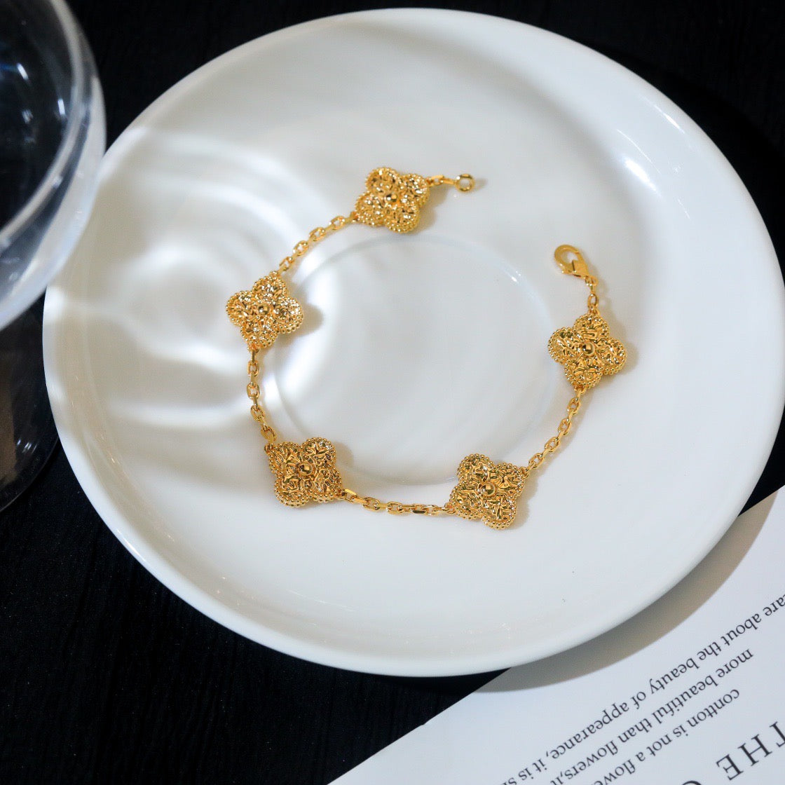 [Lumi Jewels]CLOVER 5 MOTIFS BRONZING BRACELET