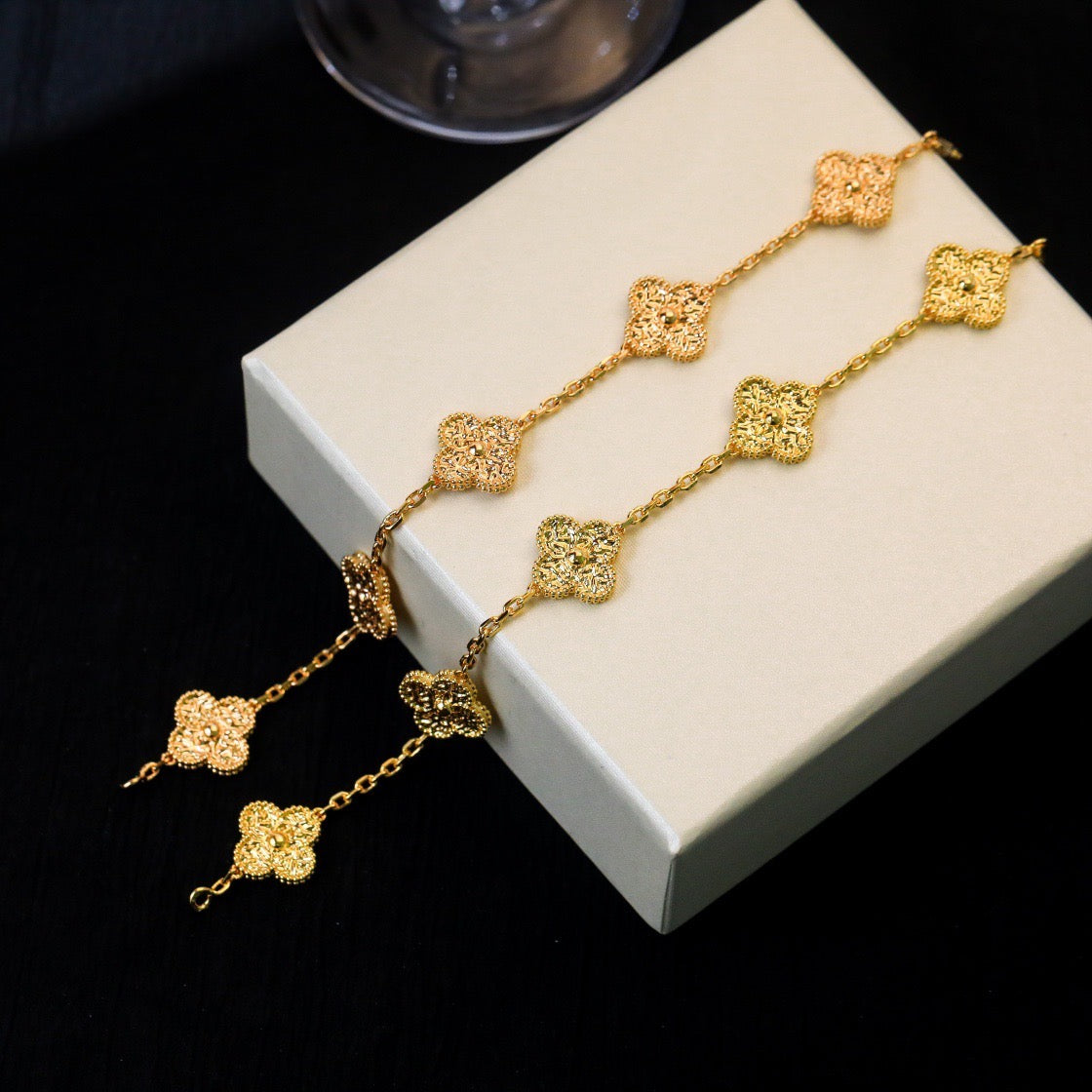 [Lumi Jewels]CLOVER 5 MOTIFS BRONZING BRACELET