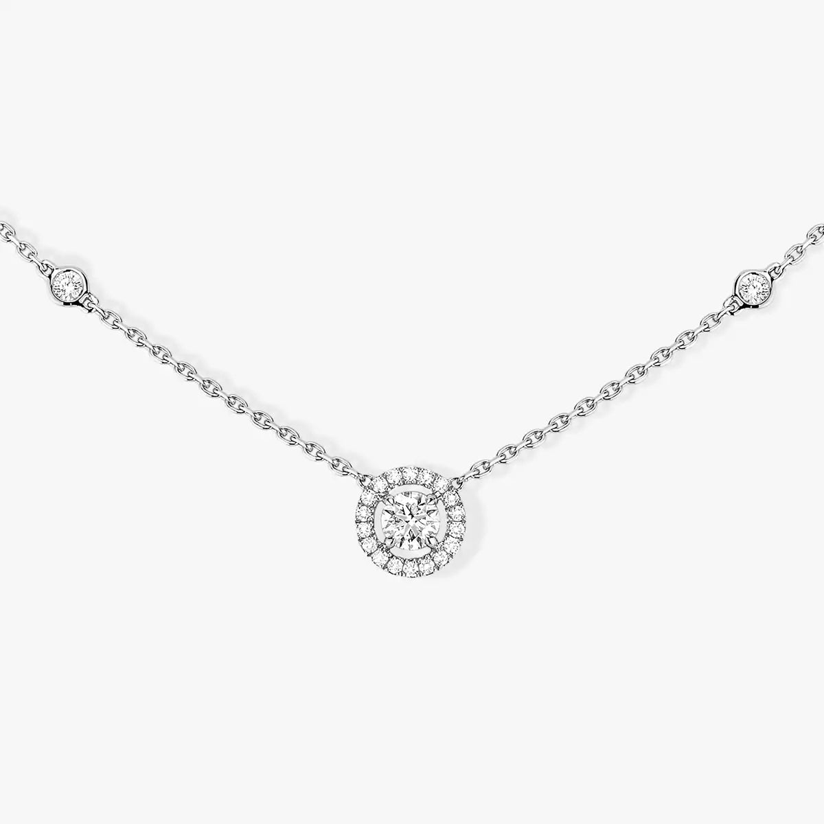 [Lumi]Diamond Necklace 0,20ct Brilliant Shape Joy