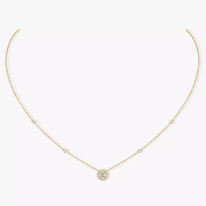 [Lumi]Diamond Necklace 0,20ct Brilliant Shape Joy