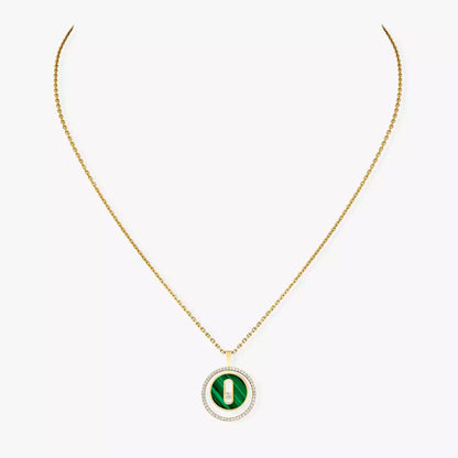 [Lumi Jewels]Lucky Move Diamond Necklace in Rose Gold and White Mother-of-Pearl