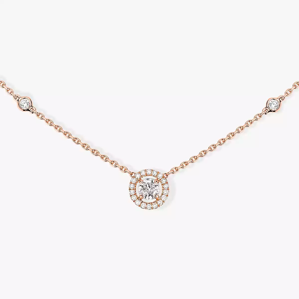 [Lumi]Diamond Necklace 0,20ct Brilliant Shape Joy