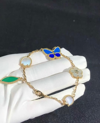 [Lumi Jewels]BRACELET 5 MOTIFS PAPILLON CHANCEUX PRINTANIER