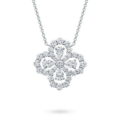 [Lumi Jewels]LOOP NECKLACE FULL MOTIF DIAMOND 16MM MULTIPLE COLORS