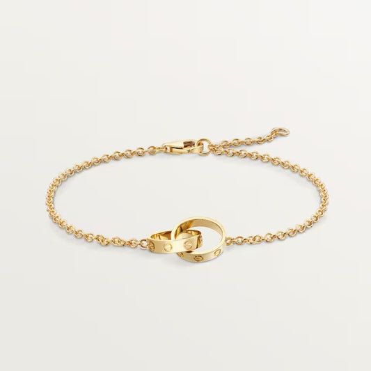 [Lumi] LOVE BRACELET DOUBLE RING