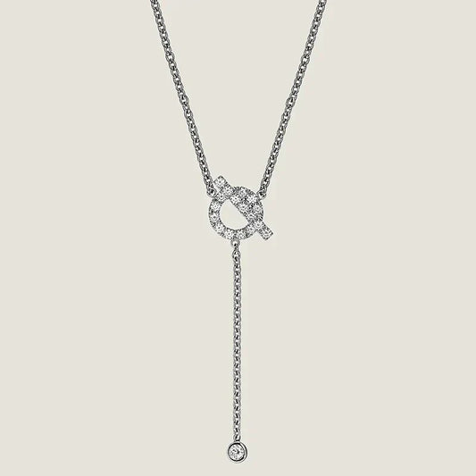 [Lumi Jewels]FINESSE SILVER DIAMOND NECKLACE