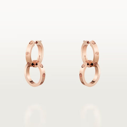 [Lumi Jewelery]LOVE 3.3MM DANGLE EARRINGS