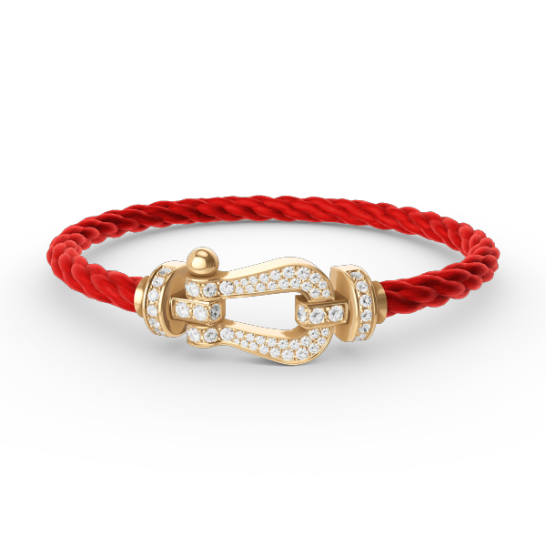 [Lumi Jewels]FORCE LARGE HORSESHOE FULL DIAMOND BRACELET GOLD