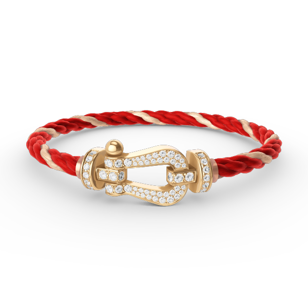 [Lumi Jewels]FORCE LARGE HORSESHOE FULL DIAMOND BRACELET GOLD