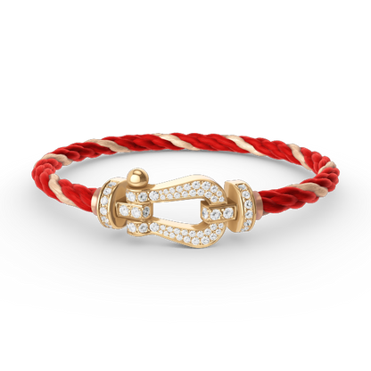 [Lumi Jewels]FORCE LARGE HORSESHOE FULL DIAMOND BRACELET GOLD