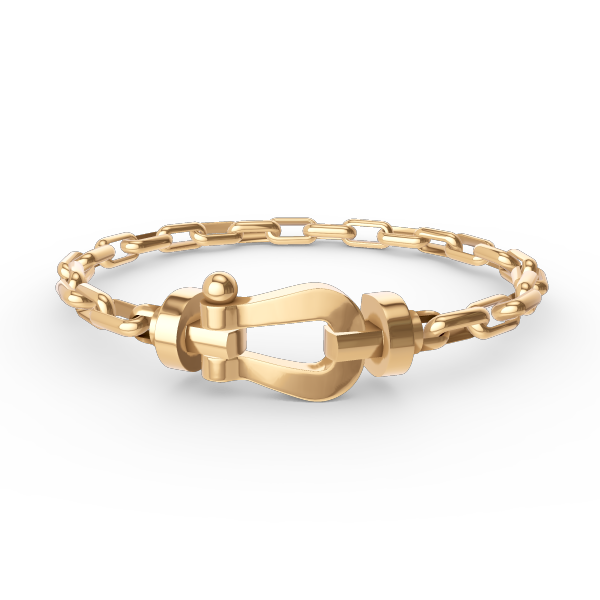 [Lumi Jewels]FORCE LARGE HORSESHOE CLASP  METAL BRACELET