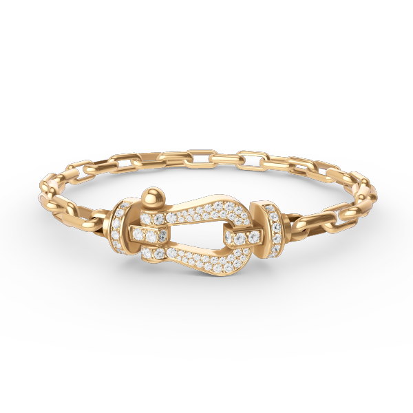 [Lumi Jewels]FORCE LARGE HORSESHOE CLASP  METAL BRACELET