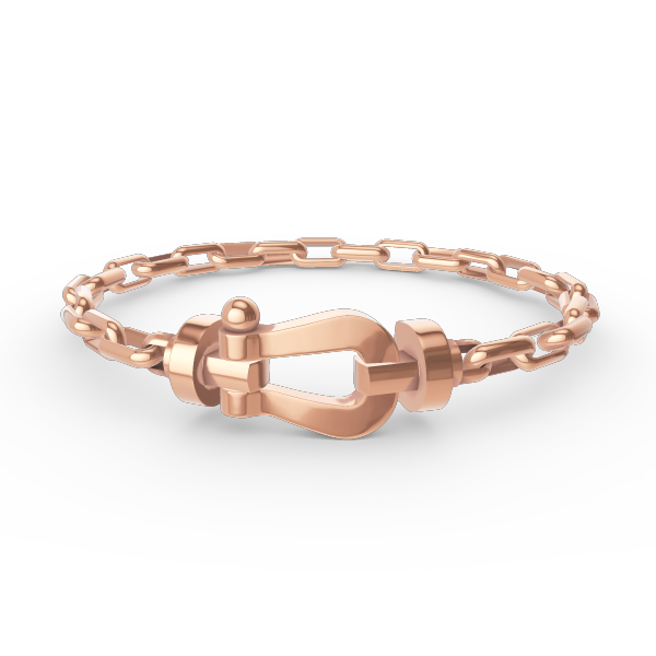 [Lumi Jewels]FORCE LARGE HORSESHOE CLASP  METAL BRACELET