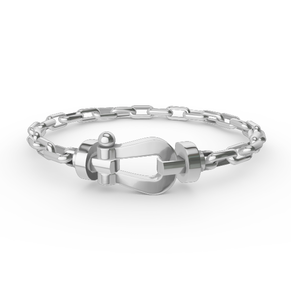 [Lumi Jewels]FORCE LARGE HORSESHOE CLASP  METAL BRACELET