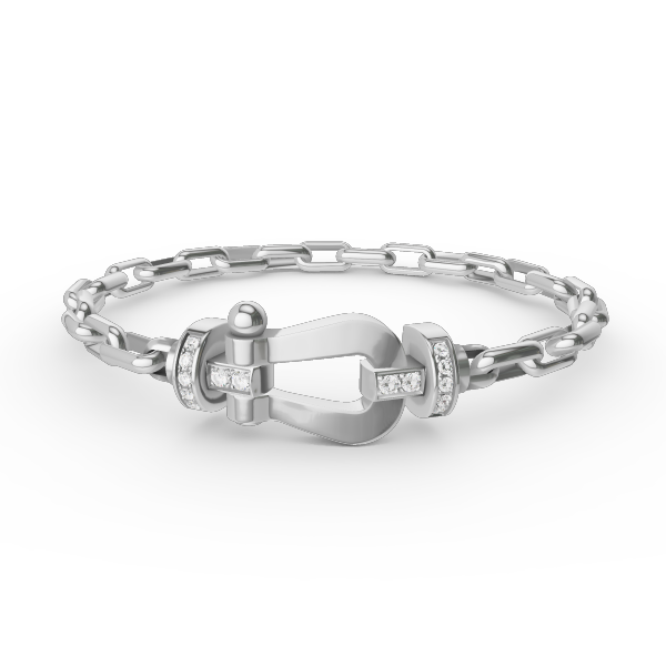 [Lumi Jewels]FORCE LARGE HORSESHOE CLASP  METAL BRACELET