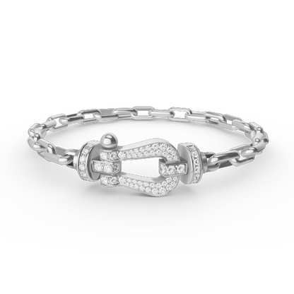 [Lumi Jewels]FORCE LARGE HORSESHOE CLASP  METAL BRACELET
