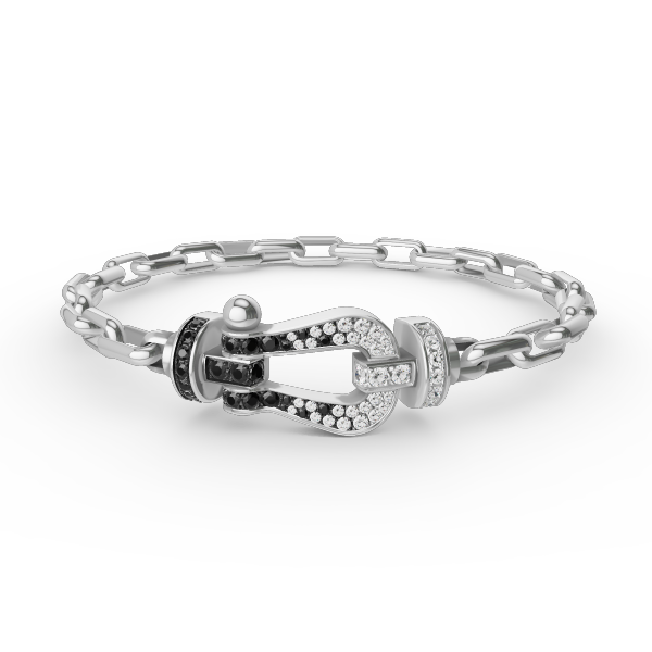 [Lumi Jewels]FORCE LARGE HORSESHOE CLASP  METAL BRACELET