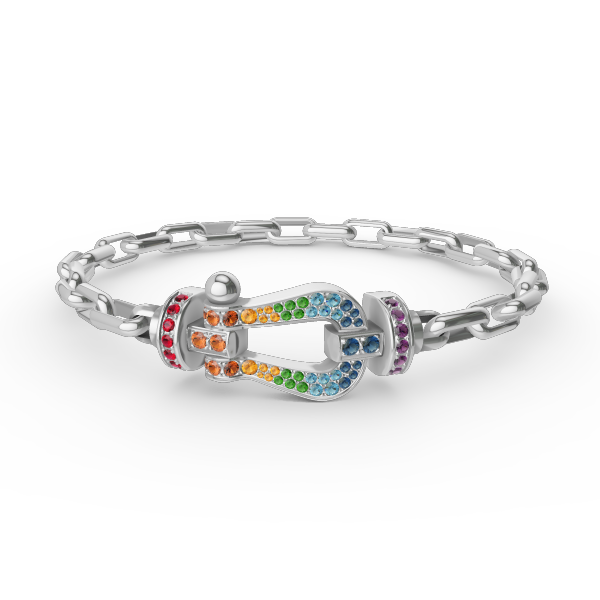 [Lumi Jewels]FORCE LARGE HORSESHOE CLASP  METAL BRACELET