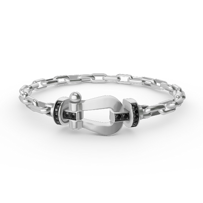 [Lumi Jewels]FORCE LARGE HORSESHOE CLASP  METAL BRACELET