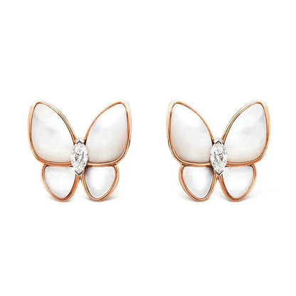 [Lumi Jewels]BUTTERFLY MOP DIAMOND EARRINGS