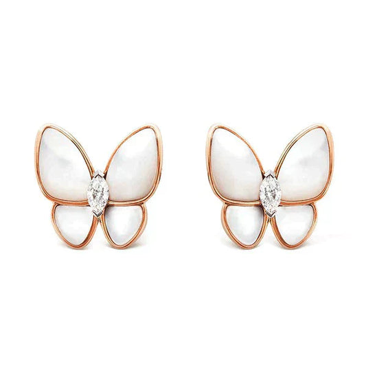 [Lumi Jewels]BUTTERFLY MOP DIAMOND EARRINGS