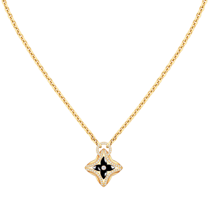 [Lumi Jewels]STAR PEDANT PINK GOLD DIAMOND NECKLACE