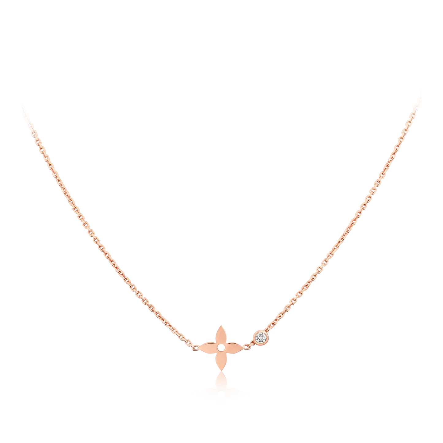 [Lumi Jewels]Pendentif BLOSSOM en or rose et diamants