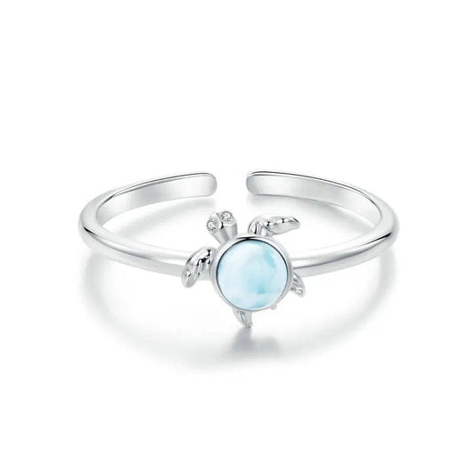 Bague ouverte tortue de mer Bague ajustable tortue de plage