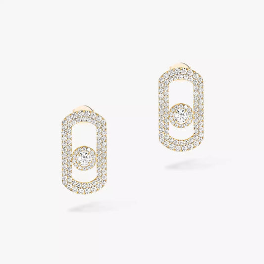 [Lumi]So Move Pave_-Set Diamond Earrings in Silver