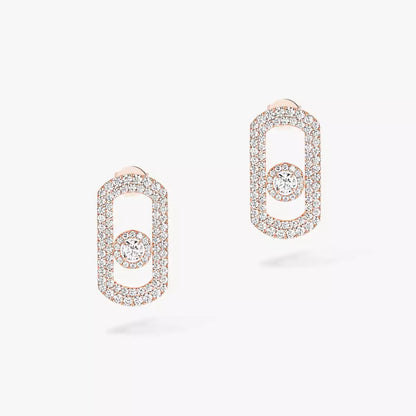 [Lumi Jewels]So Move Pave_-Set Diamond Earrings in Silver