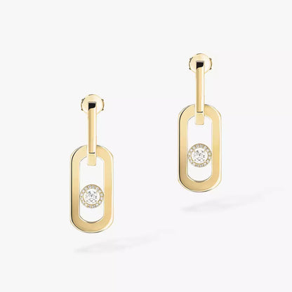 [Lumi Jewels]So Move XL Diamond Pendant Earrings
