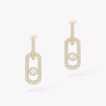 [Lumi Jewels]So Move XL Pave_-Set Diamond Pendant Earrings